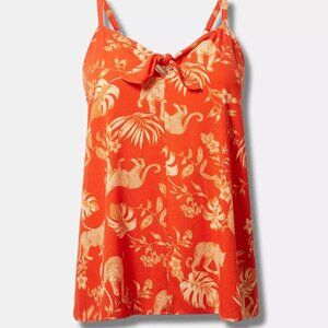 Torrid Swing Tie Front Swing Cami Size 1X or 14-16